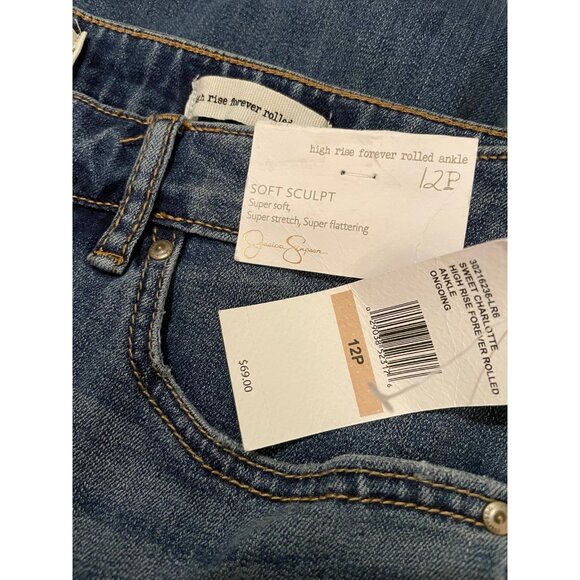 Jessica Simpson High Rise Forever Rolled Ankle Jeans - Picture 6 of 7